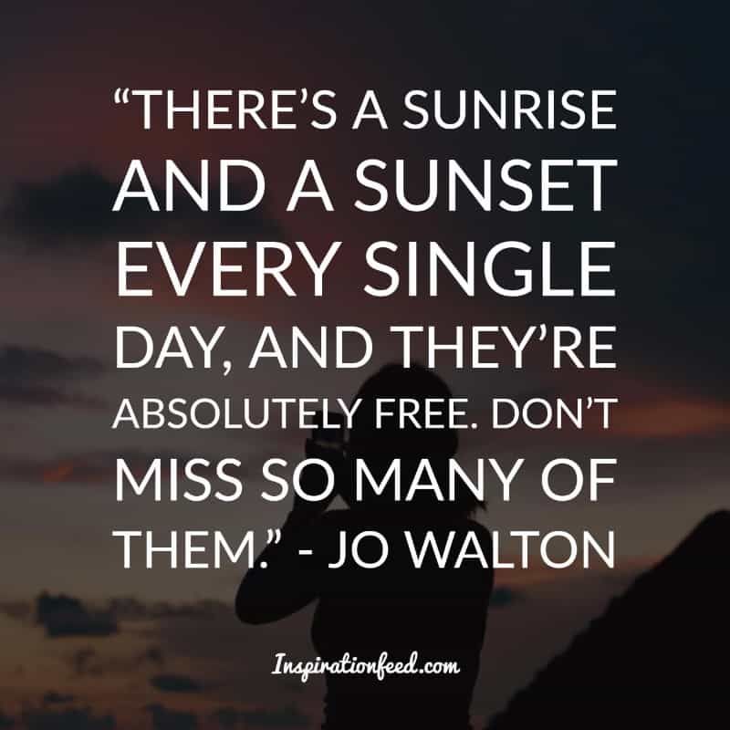 Frases de puesta de sol encantadora