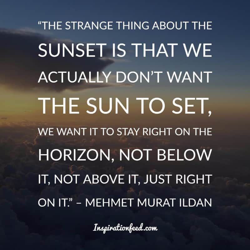 Frases de puesta de sol encantadora