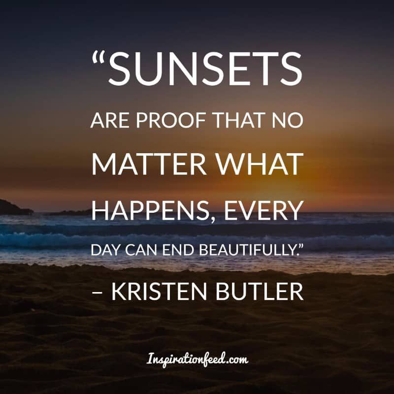 Frases de puesta de sol encantadora