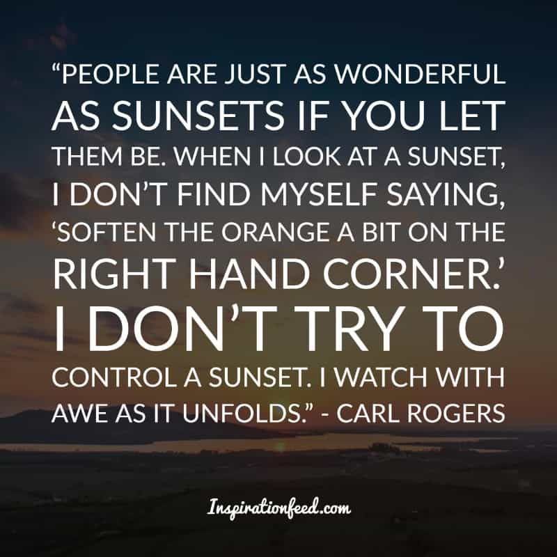 Frases de puesta de sol encantadora