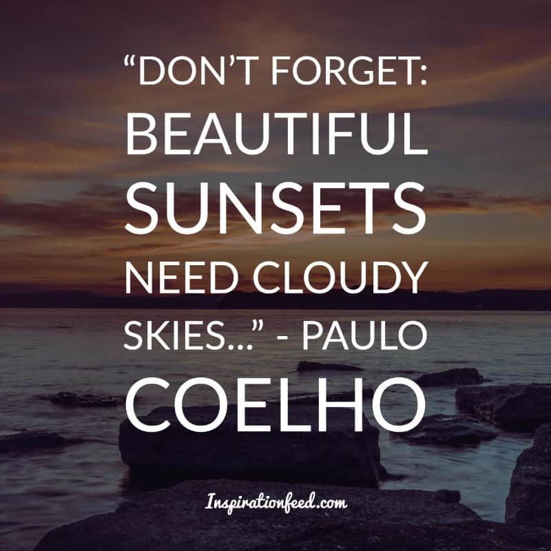 Frases de puesta de sol encantadora