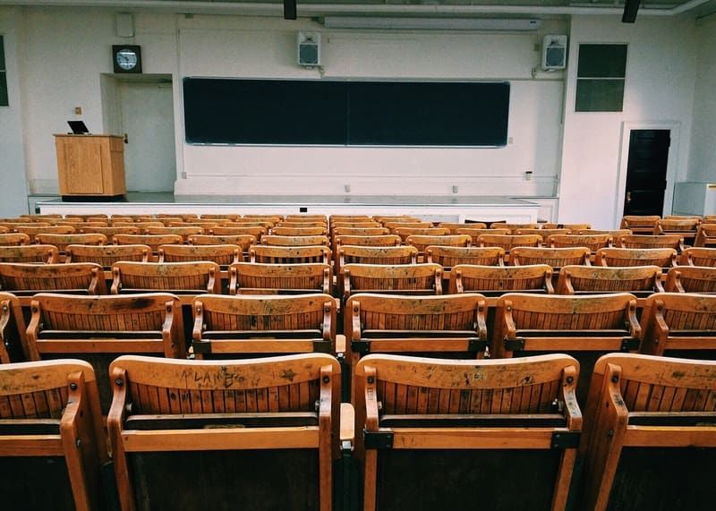 aula universitaria vintage
