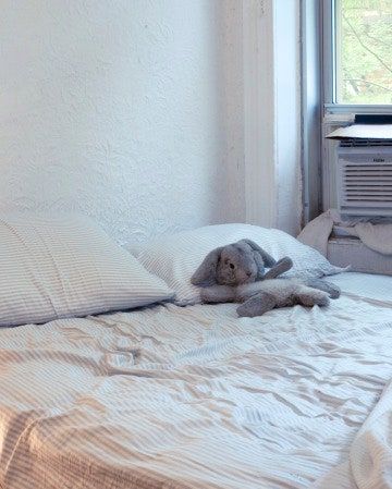 Bilden kan innehålla Möbler Rum Sovrum Inomhus Kudde Kudde Heminredning Säng Djur Hund Däggdjur Husdjur och hund