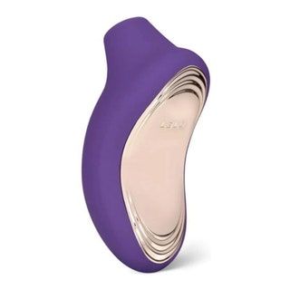 vibrador morado y dorado