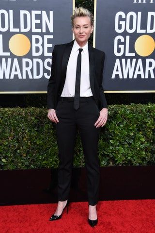 Portia de Rossi kommt für die 77. jährlichen Golden Globe Awards