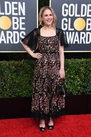 Anna Paquin kommt für die 77. jährlichen Golden Globe Awards