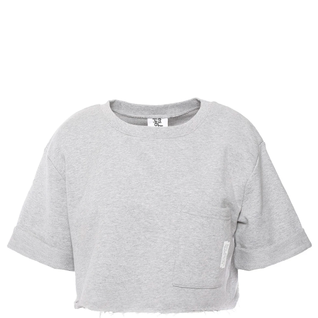 camiseta gris corta