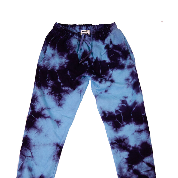 pantalones de chándal con efecto tie dye