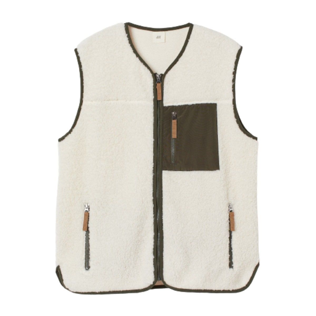 Chaleco de piel de oveja sintética de H&M