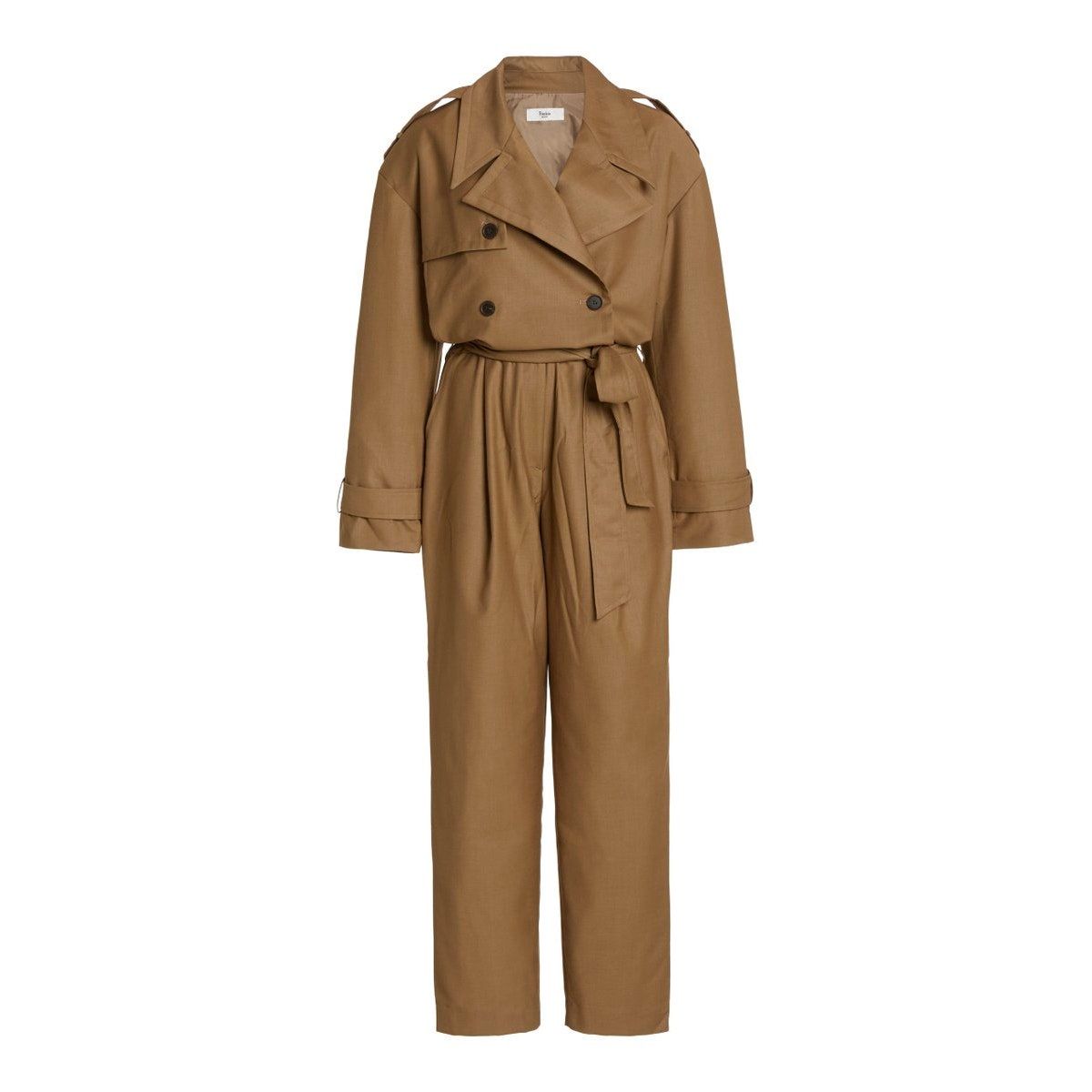 Dvozapečen trench kombinezon Frankie Shop Gabardine