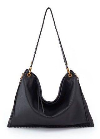 Bolso de hombro Hobo Joplin en cuero negro