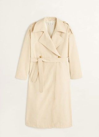 Una gabardina de algodón vendida en Mango