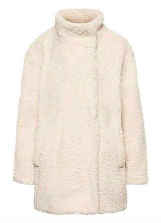 Banana Republic Kokon-Mantel aus Lammfell-Imitat