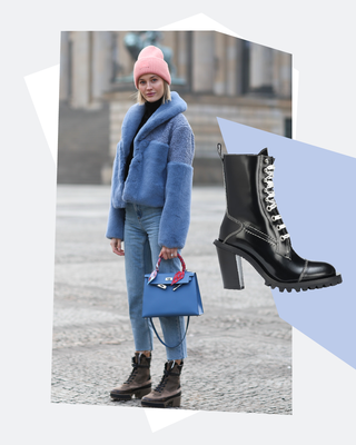 Bild kann enthalten Kleidung Bekleidung Schuhe Schuh Mensch Hoher Absatz und Stiefel