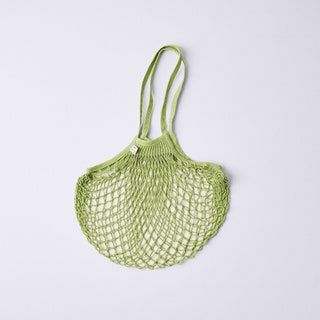 bolsa de rejilla verde