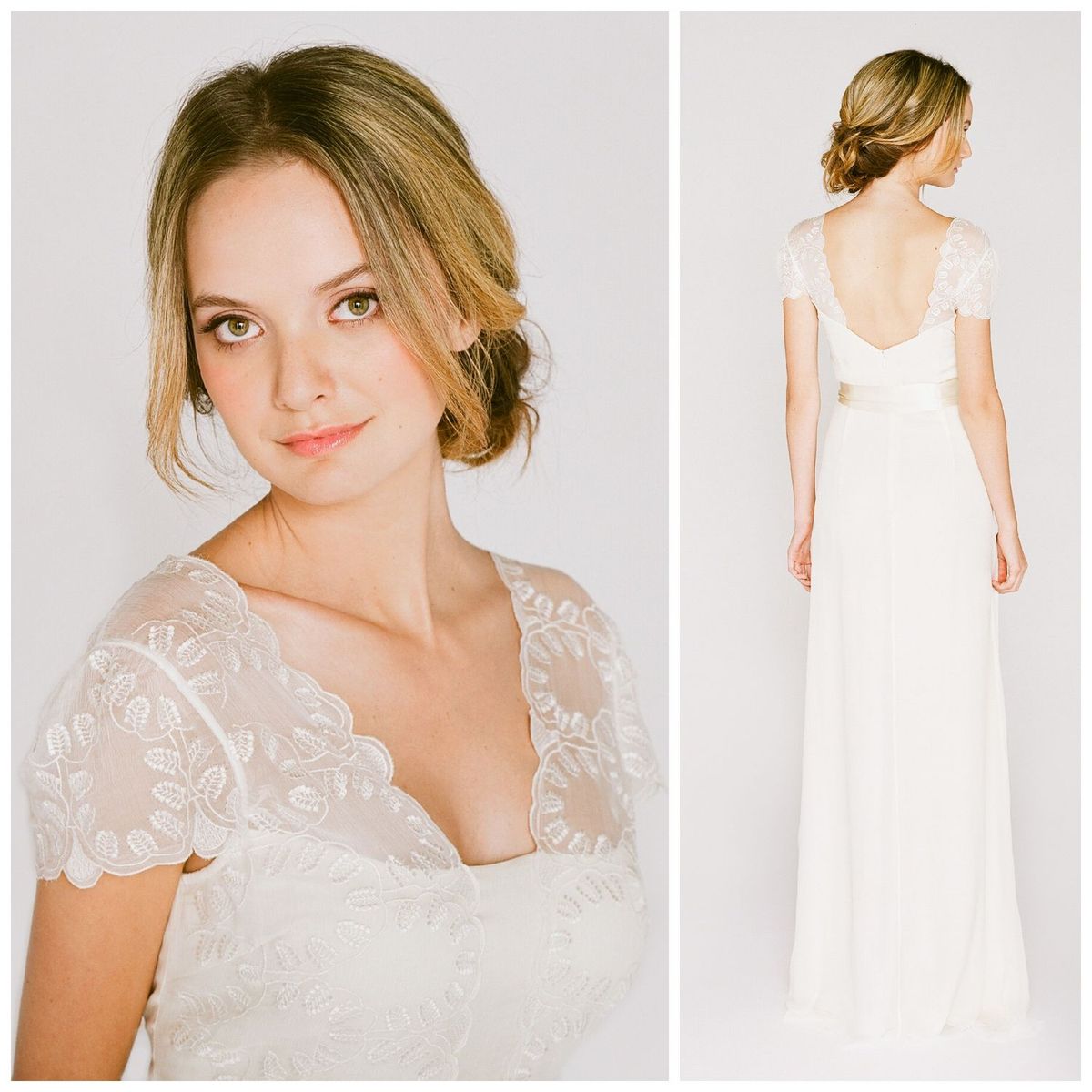 La imagen puede contener Ropa Vestimenta Persona humana Bata Moda Vestido de noche Vestido de boda Mujer y vestido de novia