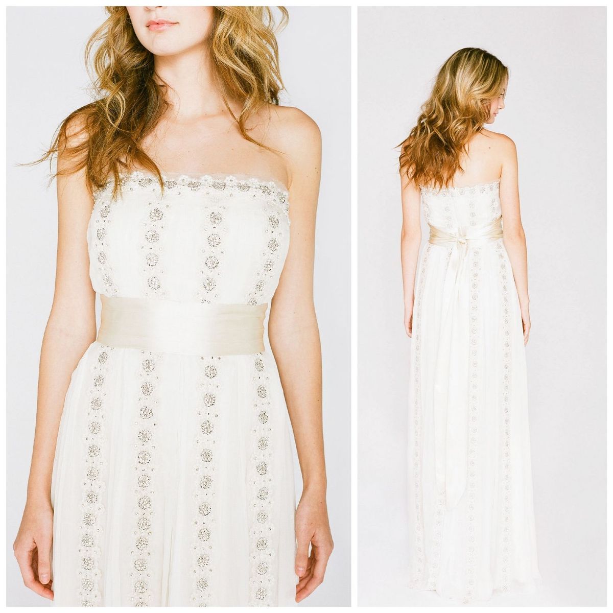 La imagen puede contener Ropa Vestir Bata Bata Moda Vestido de noche Persona humana Vestido de novia y boda