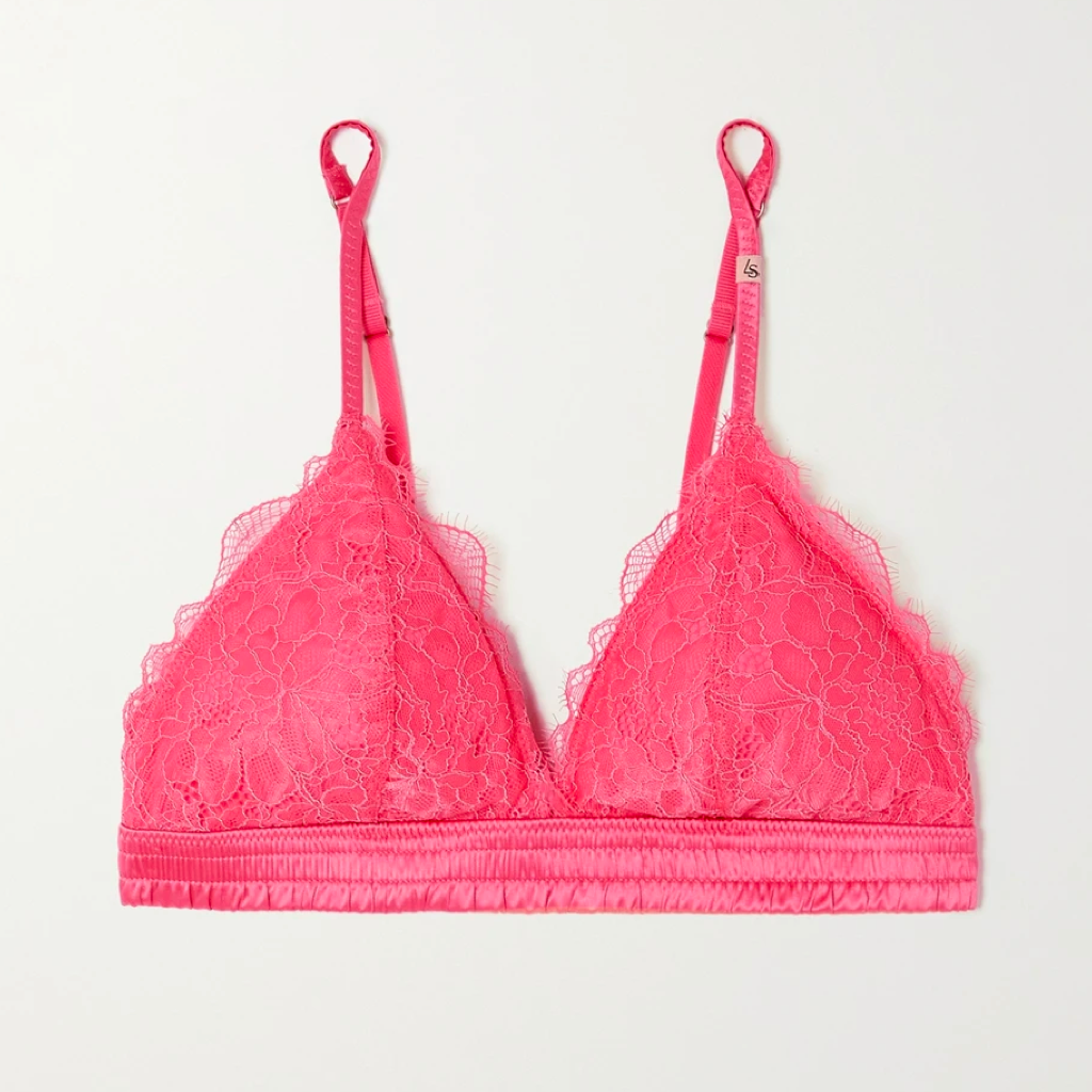 Spitzenrosa Bralette