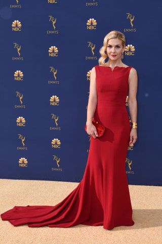Slika lahko vsebuje Rhea Seehorn Premiere Fashion Red Carpet Red Carpet Premiere Človek in oseba