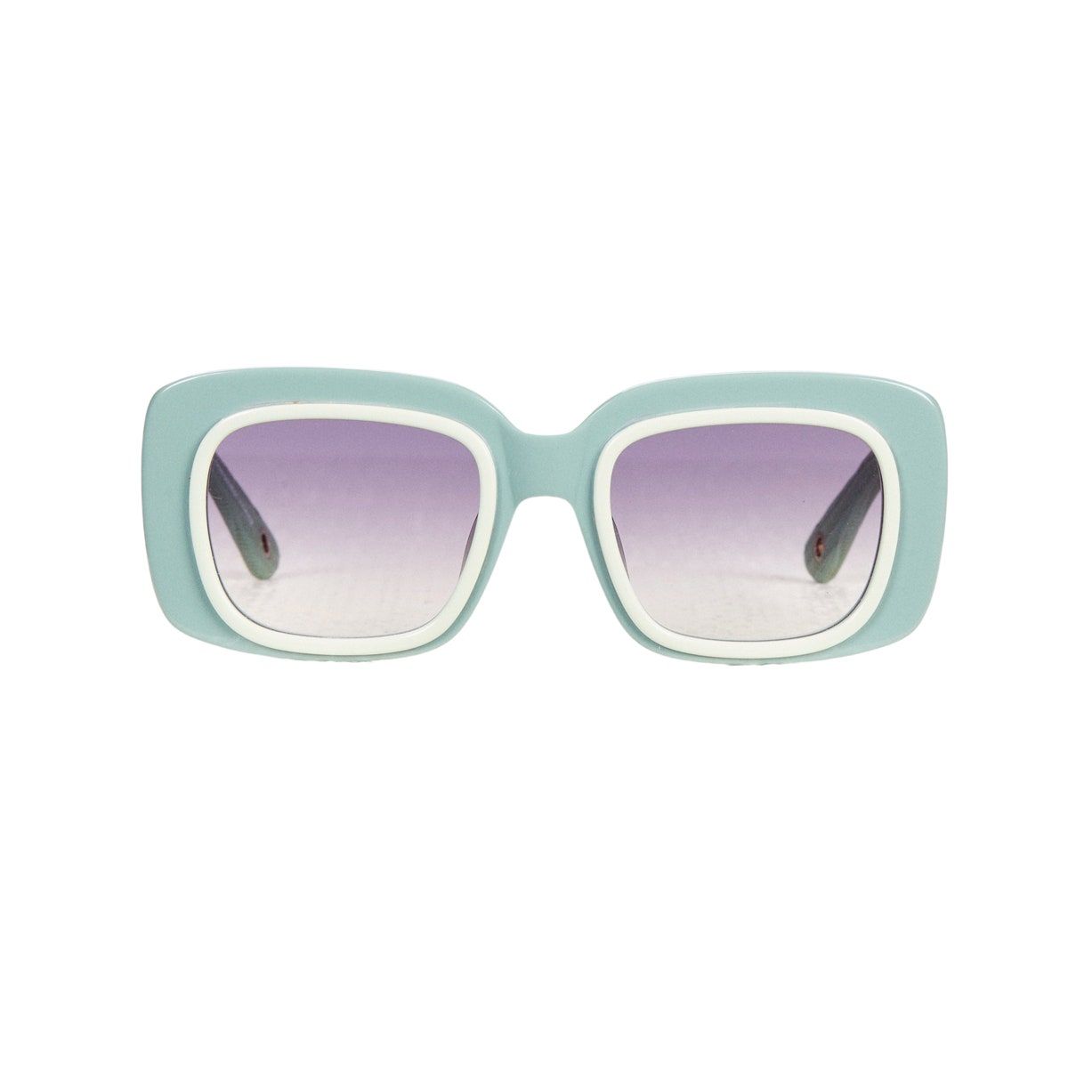 blaugrüne Sonnenbrille