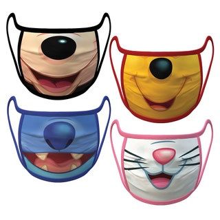 Disney Stoff-Gesichtsmasken 4er-Set