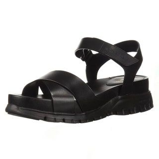 sandalia con plataforma negra