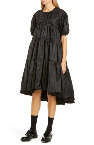 Vestido con mangas abullonadas escalonadas Esmie de Cecilie Bahnsen