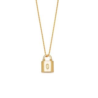 Goldkette mit Vorhängeschloss-Anhänger