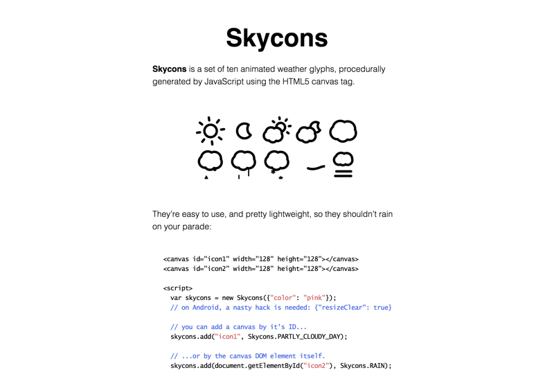 Skycons
