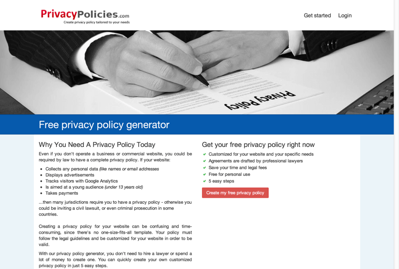 Política de privacidad Generator-min