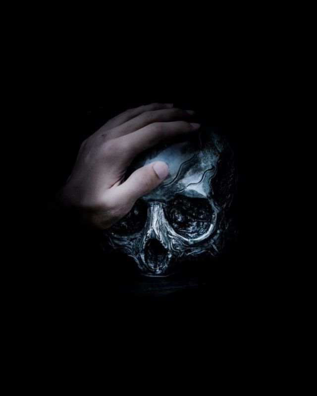 Schädel-Hintergründe